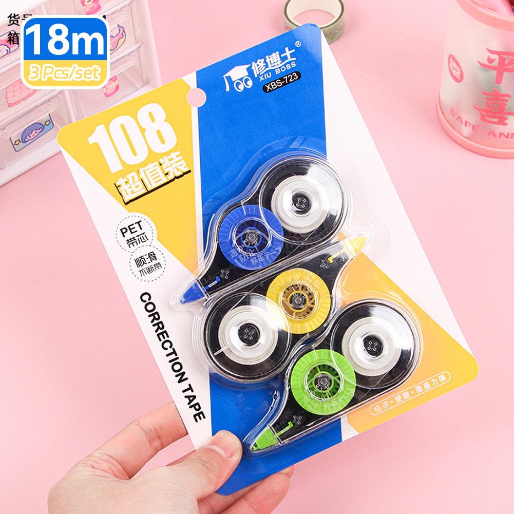 Корректирующая лента с мультяшными креативными изображениями, большой емкости 30 м, для студентов и офисного использования