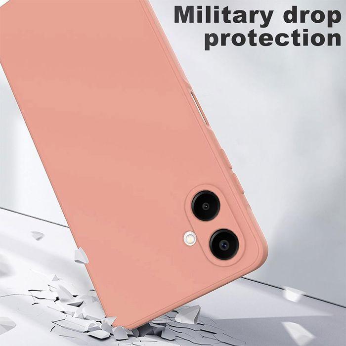 Coque de Protection - BOOLING - pour Samsung Galaxy A07 - Silicone Ultra Slim Anti-Rayures Antichoc Rose