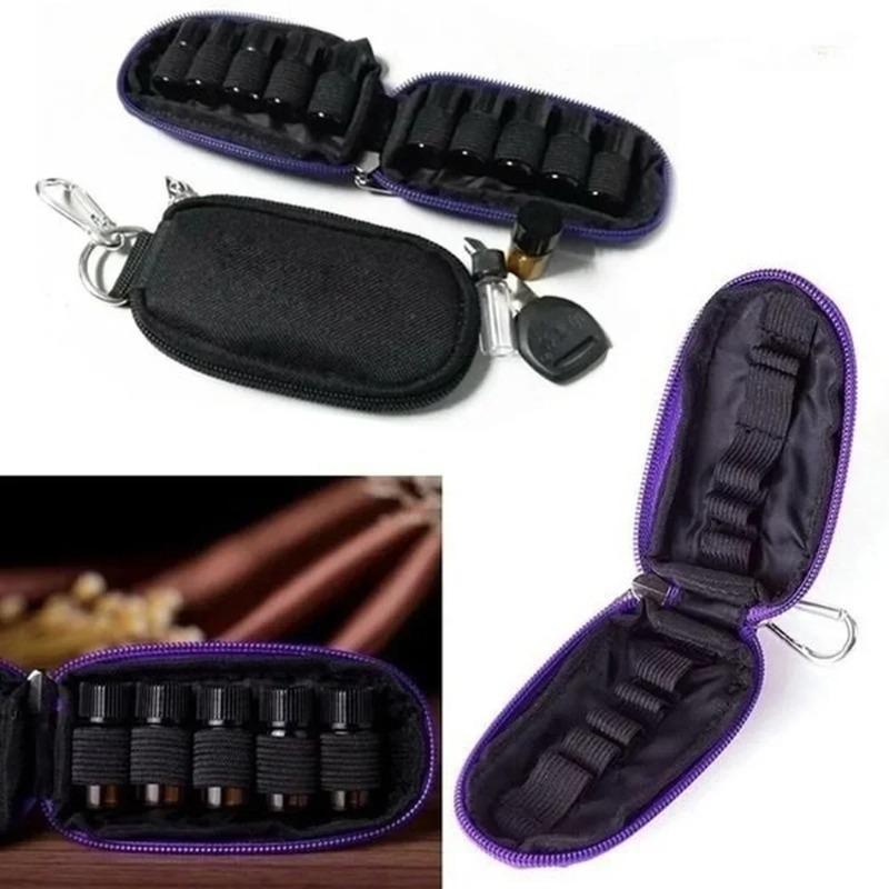 10-Bottle Essential Oil Case Protects for 15ml/10ml/5ml Rollers Essential Oils Bag Travel Carrying Storag