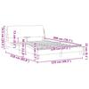 Bed Frame  Dover  Grey 120x200 cm Artificial Leather