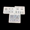 Silicone Crystal Epoxy Mold with Hole Pendant Handsize Simple Mold Fine Material Made Craft DIY Casting Tool