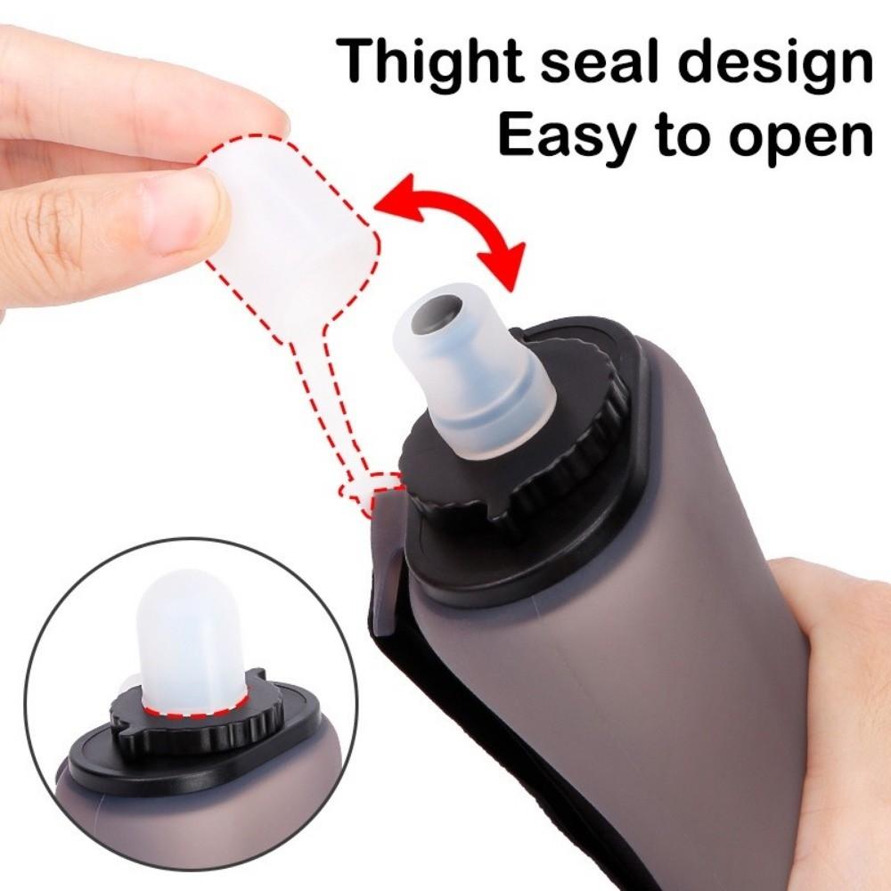 Food Grade Silicone Collapsible Sport Bottle Lightweight Travel Foldable Cup  Camping Trips