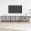 VidaXL Meuble TV sonoma gris 210x35x41 cm bois d'ingénierie, support TV, buffet TV, meuble multimédia, banc TV, meuble hifi, 3300793