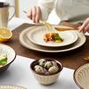 Европейская ретро посуда Керамический диск Тарелка для стейка Салатная тарелка Западная еда Обеденная тарелка Кухонные принадлежности