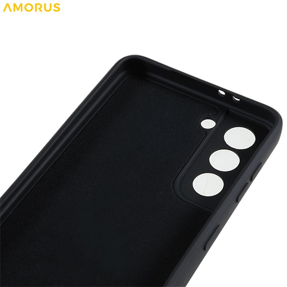 For Samsung Galaxy S21+ 5G Case Precise Cutouts TPU Fiber Lining Shockproof Phone Cover