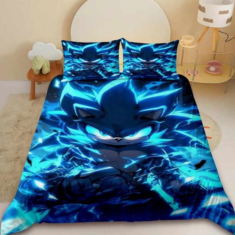 Sonic Cool Duvet Cover Set Bedding Set Comforter Cover for Bedroom Home Decor Children Teens Birthday Gifts