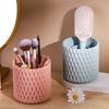 360° Rotation Makeup Brush Holder Organizer Large Capacity Brush Storage Bucket for Lipstick Eyebrow Pencil Eye Shadow
