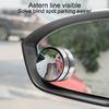 2 шт., автомобильные выпуклые зеркала для слепых зон на присоске, вращение на 360 градусов, противотуманные съемные выпуклые широкоугольные зеркала заднего вида