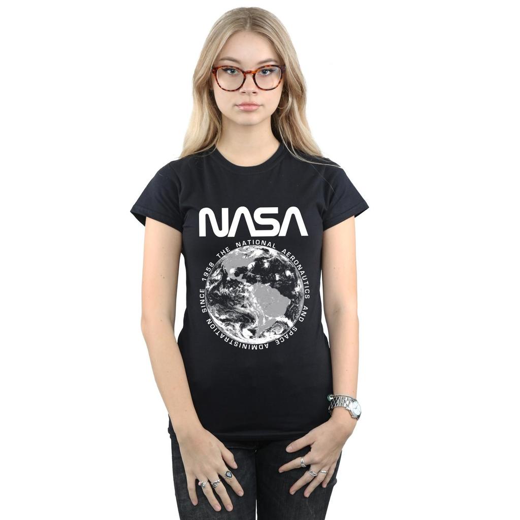 NASA Womens/Ladies Planet Earth Cotton T-Shirt