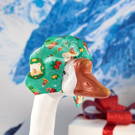 1 комплект рождественских нарядов для гуся на крыльце, для улицы, сада, газона, статуя гуся, зимний наряд Санта-Клауса, эльфа, рождественское праздничное платье для вечеринки, одежда для переодевания