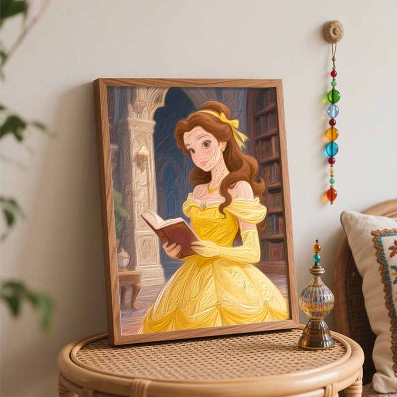 Disney Набор для рисования маслом по номерам «Принцесса» Belle, ручная работа, DIY, украшение для дома, подарок