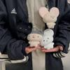 Милый плюшевый брелок в виде кошки, кукла, подвеска для украшения рюкзака для девочки, пушистая мягкая плюшевая игрушка-кошка, брелок для сумки, аксессуары-шармы, подарок
