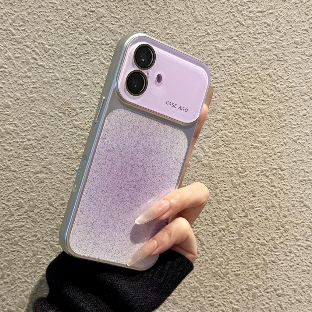 Розовый градиентный чехол для телефона с блестками для iPhone 17 Pro Max и 16 Pro