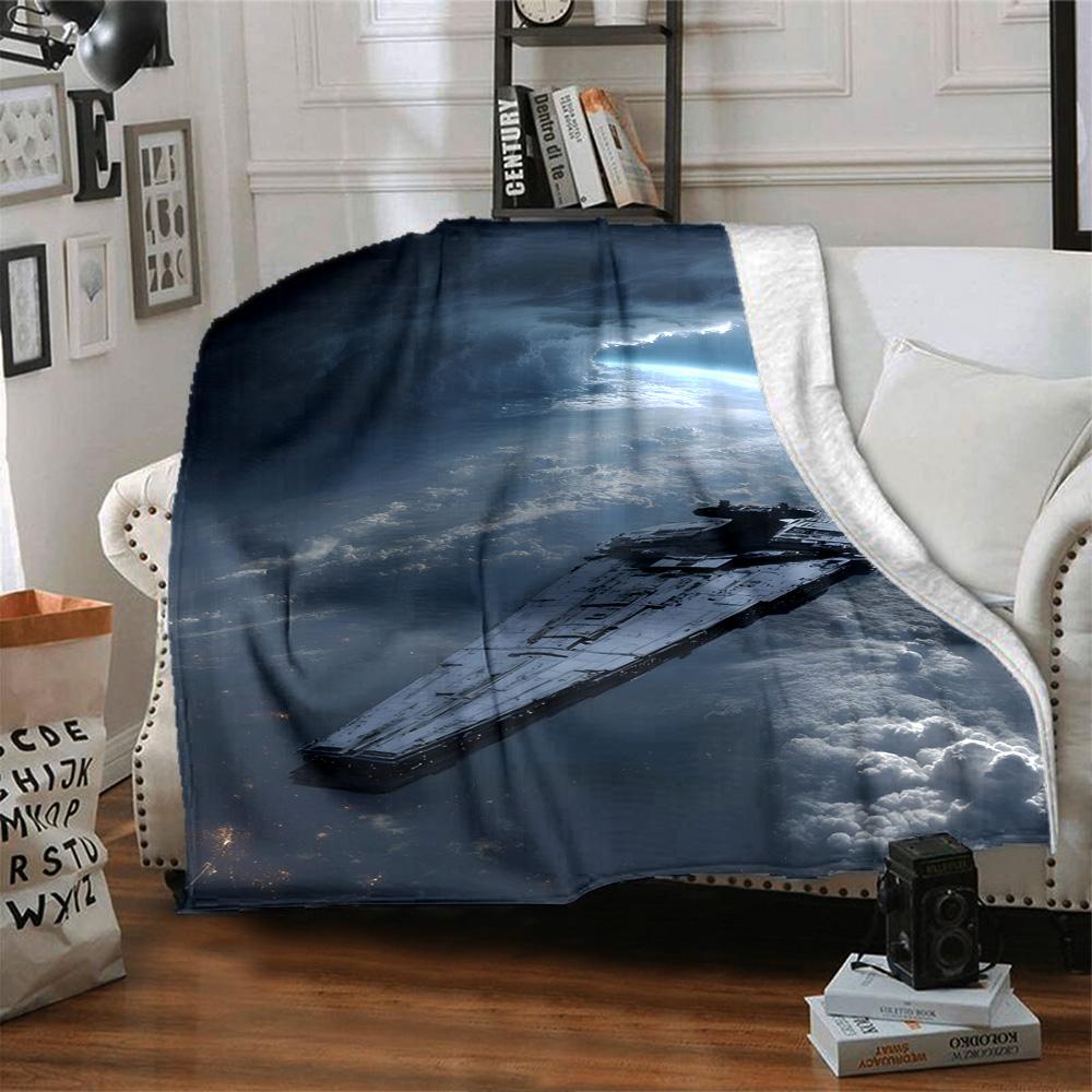Star Wars Blanket Durable Comfort Great for Livingroom Couch Seaside for All Occasions Modern Style Gifts For Family Or Friends
