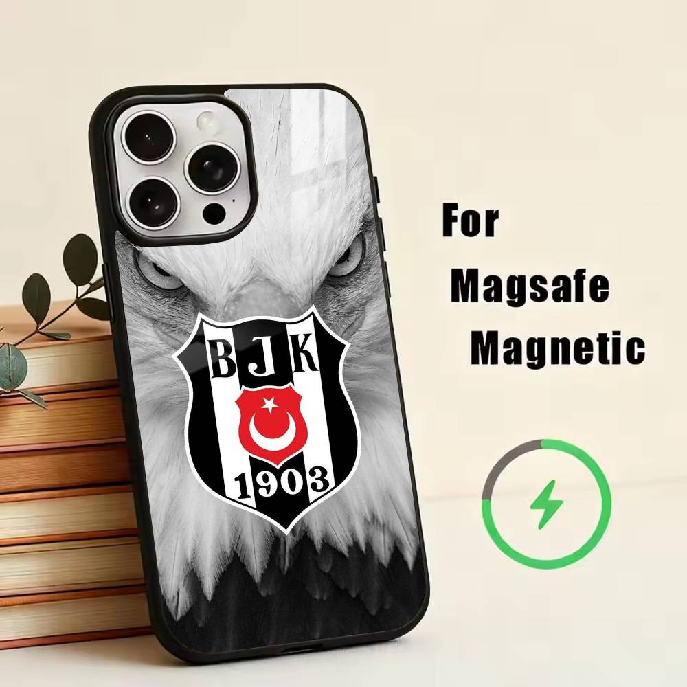 Модный Чехол для Телефона Besiktas BJK-1903 Для iPhone17,16,15,14,13,12,11 Plus,Pro Магнитный Для Magsafe Беспроводной Зарядки