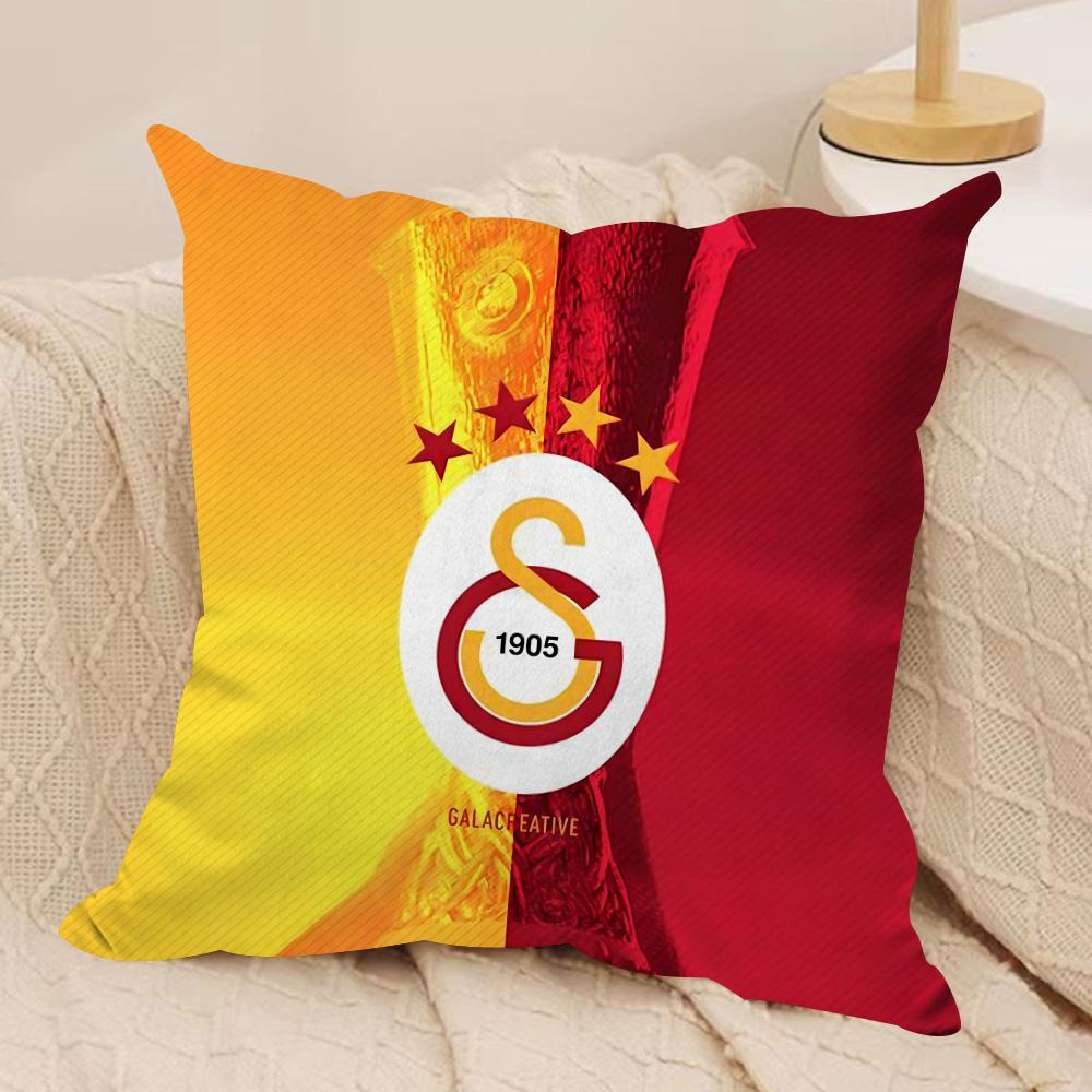 Чехол на подушку с логотипом клуба G-GalatasarayS, мягкая плюшевая ткань, двусторонний принт, чехол на диванную подушку для всех сезонов, декор для дома, подарок