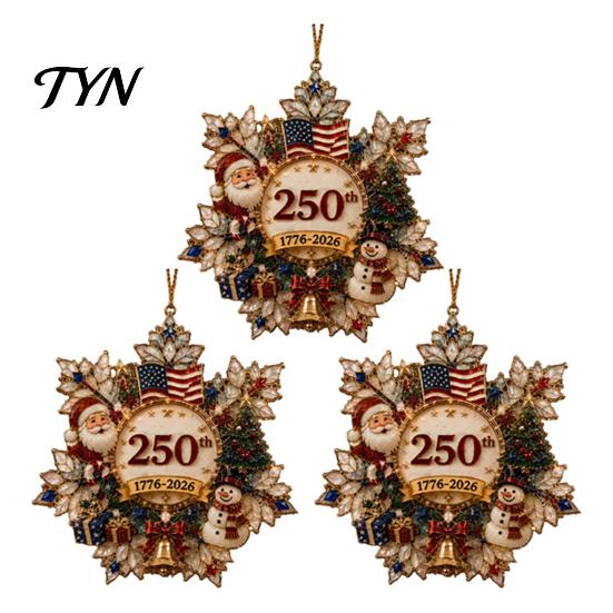 Christmas Tree Hanging Decor Snowflake Ornament, Acrylic Holiday Festive Decorations for Window Home Fireplace Display, Festival Party Supplies