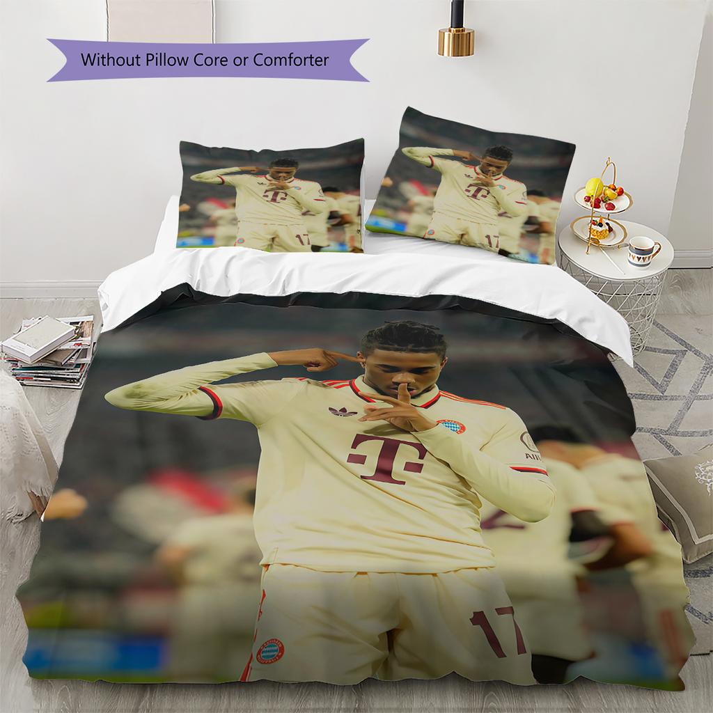Michael Olise Pattern Bedding Home Decoration Birthday Gift (1 * duvet cover + 2 * pillowcase, without core)