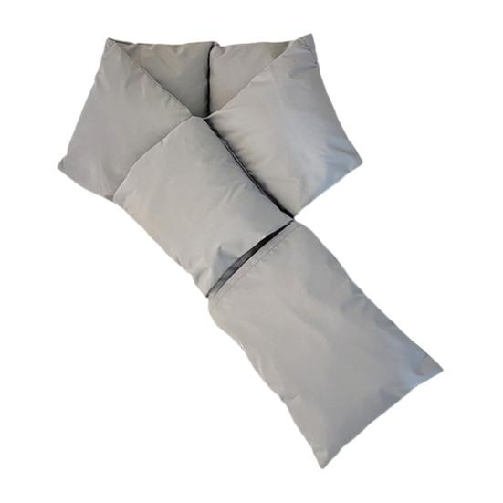 Down Scarf with Pocket Design Solid Color Waterproof Wear-Resistant Winter Versatile Scarf Daily Outdoor