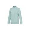 Толстовка с капюшоном Li Ning Plain Stand Collar Zup Sports Hoodie Women Hoodies Stone-Blue-Gray AWDT980-4