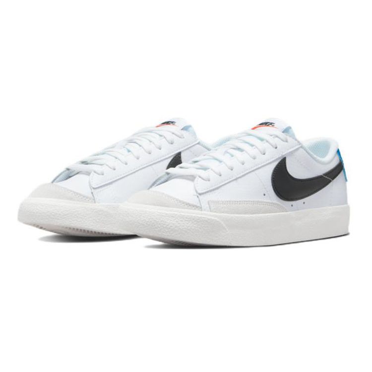 Nike Blazer Low 77 GS White Light Photo Blue Детские кроссовки Парус черный DA4074-111