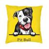Funny Dog Pit Bull Cushion Cover 55x55 Cm Pet Animal Velvet Modern Throw Pillow Case Home Decoration Sofa Pillowcase Dakimakura