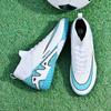 New breathable football shoes men and women adult students long nails AG long nails outdoor high-top football shoes spot