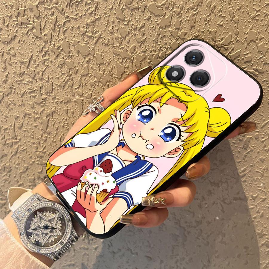 Чехол-бампер для телефона Sailor Moon Tsukino Usagi Black для Honor 8X X5b X9a X8 X7 X6 Magic5Lite 70 90 200 400 Lite