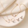 Exquisite White Butterfly Glaze Necklace: Elegant, Versatile, and Trendy Clavicle Chain.