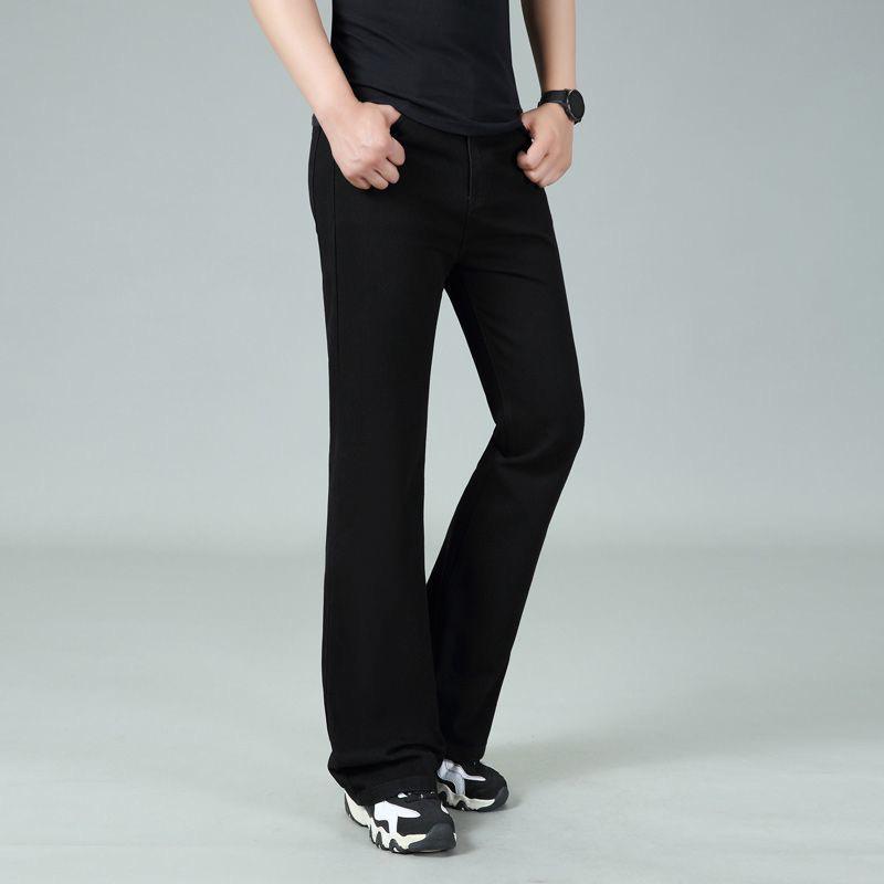 Джинсы мужские Мужские джинсы средней посадки Sim-Fit Flared Джинсы черные