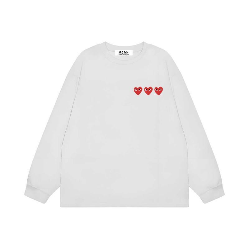 Unisex Oversized Long Sleeve T-Shirt With Geometric Print Cotton Blend Casual Tee Fall