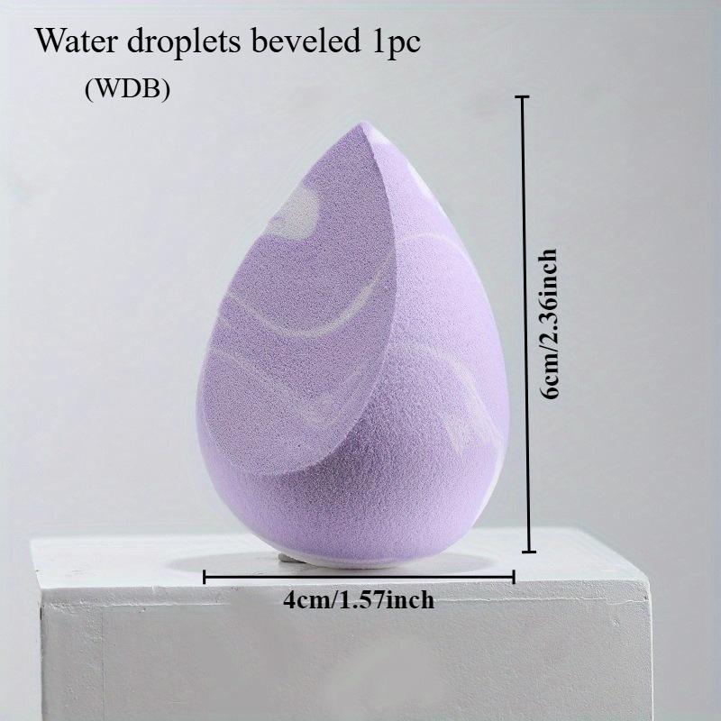 1Pc Makeup Sponge Beauty Egg Gradient Color Soft Double-sided Wet and Dual-use Fit Without Eating Powder