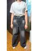 Vintage Black Wide Leg Jeans Women Oversized High Street Korean Fashion Baggy Denim Trousers Grunge Y2k Female Hip Hop