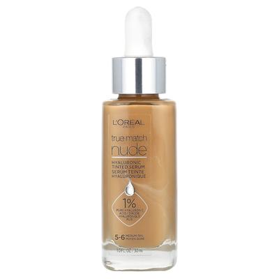 L'Oréal, True Made, Nude, Гиалуроновая тональная сыворотка, 5-6 Средне-смуглый, 30 мл (1 жидкая унция)