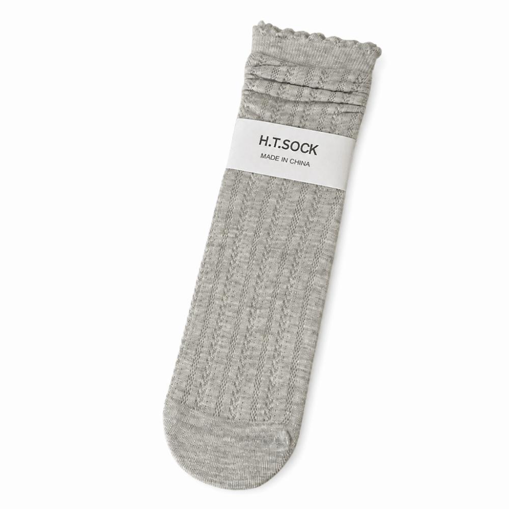 1Pair Mesh Spring Summer Socks Ruffle Lace Socks Cute Thin Socks Women Girls