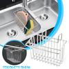 Кухонная полка из нержавеющей стали SUS 304, подвесная корзина для мытья посуды