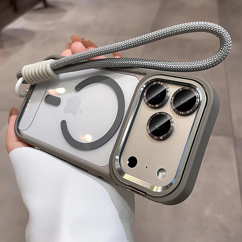 Держатель для линз Магнитное крепление для чехла мобильного телефона iPhone18PROMAX с ремешком Apple 17 Пленка для линз защита от падения 16