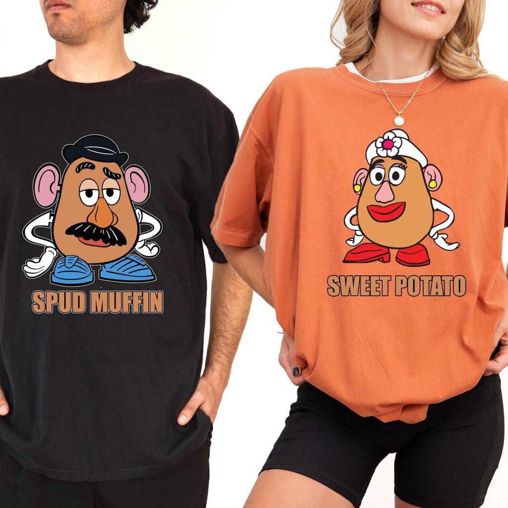 Comfort Colors® Funny Coupes T-Shirt, Toy Story Mr & Mrs Potato Head Couple Matching Shirts, Toy Story Couple Matching Tees