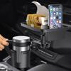 2 In 1 Car Cup Holder Expander 360 Degree AdjustableMultifunctional Car Cup Holder Tray For Food & Drink Auto Cup Holder