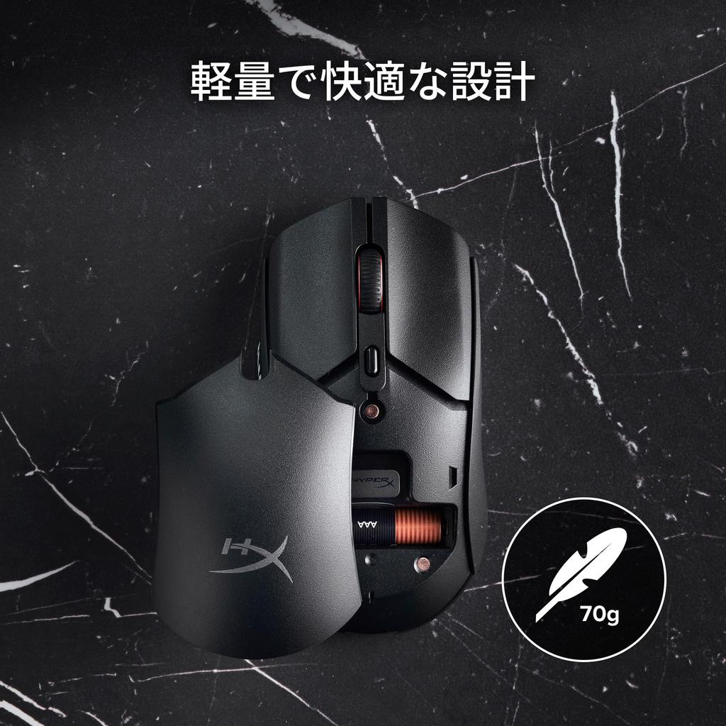 HyperX Puslefire Haste 2 Core беспроводная игровая мышь для ПК легкая 71 г 100 часов двойной беспроводной датчик HyperX 12000 точек на дюйм белый 8R2E7AA (2,4 ГГц /