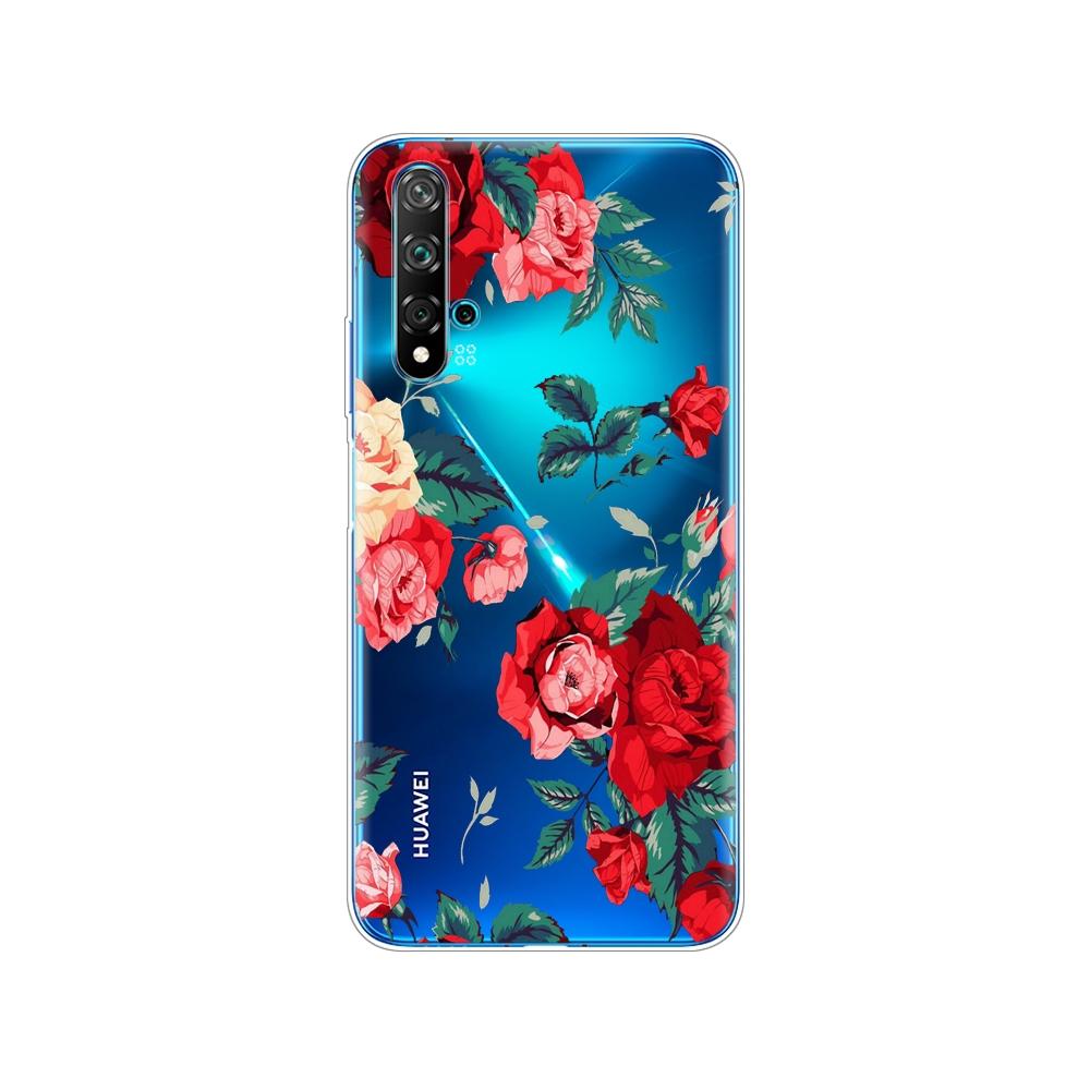 Чехол для Huawei Nova 5T, мягкий силиконовый чехол из ТПУ на заднюю панель телефона для Nova5T 5 T YAL-L21, 6,26 дюйма, чехол-бампер