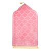 Travel Prayer Rug Soft Non-slip Flannel Carpet Embossing Floor Carpets for Muslim Ramadan Prayer Mat Worship Kneel