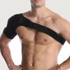 Черный регулируемый плечевой бандаж Компрессионная манжета Облегчение боли Поддерживающий пояс Растяжение