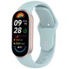 Прочная силиконовая пряжка Yuelai для Xiaomi Smart Band 9/8, однотонная металлическая застежка