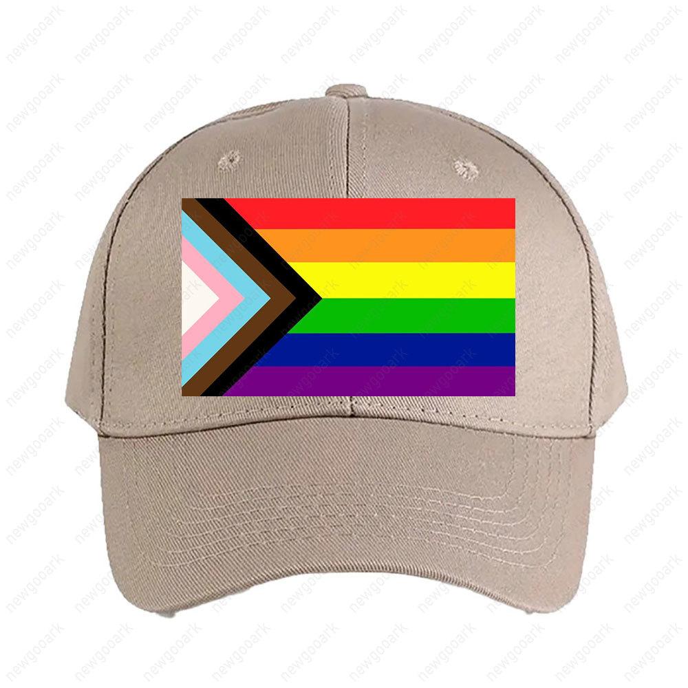 Homosexual Progress Pride Flag Cap Summer Women Unisex Adult Peaked Hat Fashion Casual Adjustable Printed Baseball Caps Trucker Cap