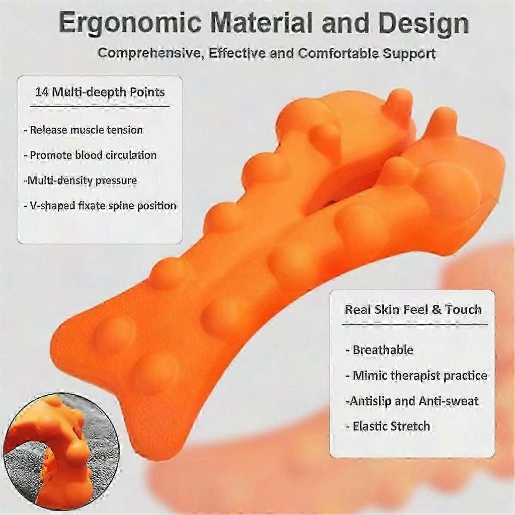 Trigger Point Massager for Neck Pain Relief, Ergonomic Muscle Relaxation Tool