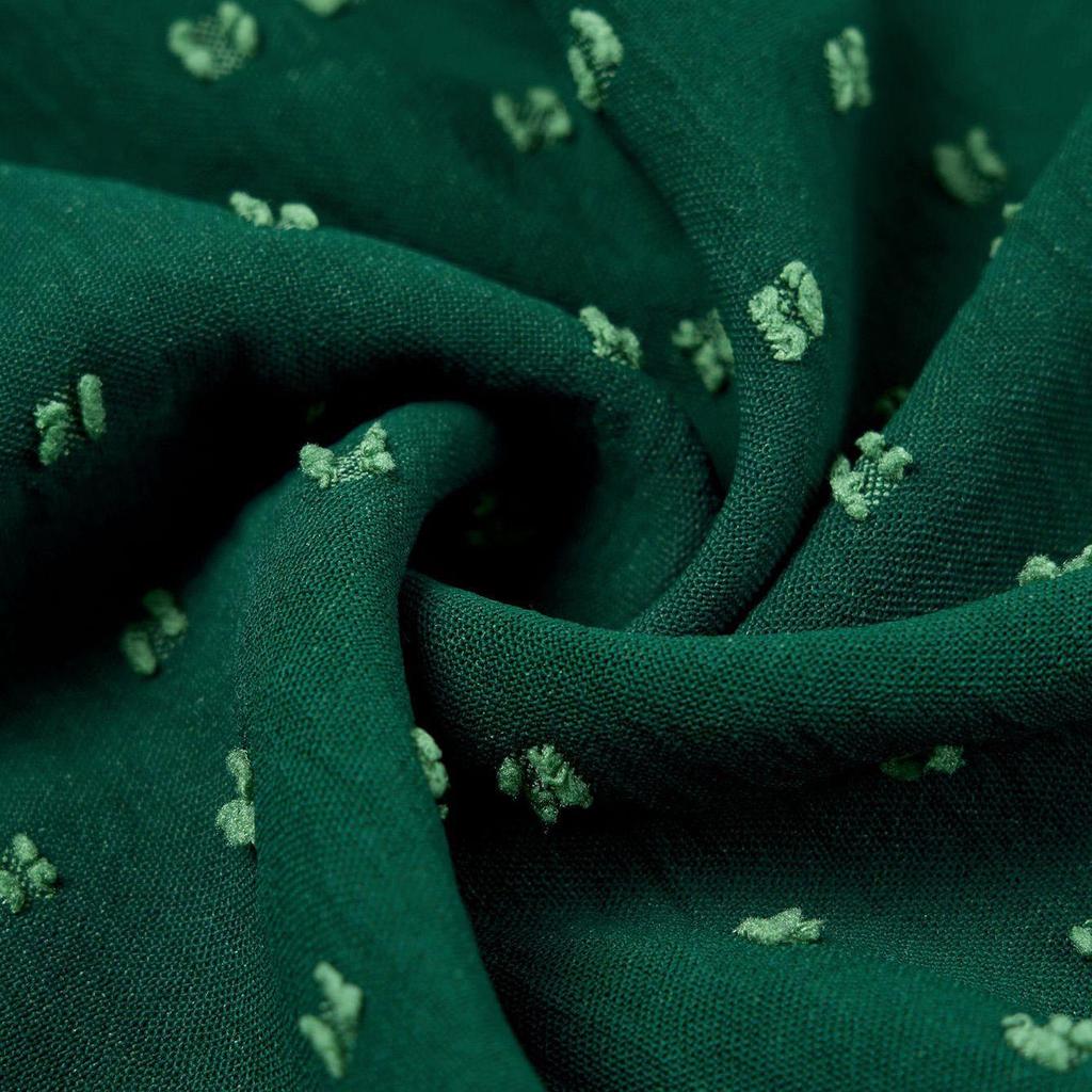 Женское весеннее однотонное платье с V-образным вырезом и короткими рукавами в виде листьев лотоса, летнее повседневное длинное платье А-силуэта с высокой талией, размер S-XL