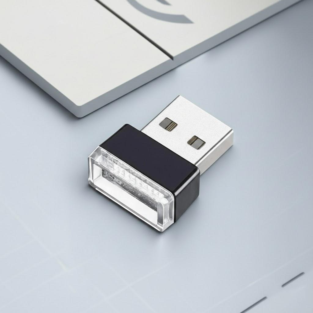 Мини USB светодиодная атмосфера для автомобиля Освещение салона Аварийное освещение Plug Play Освещение автомобиля