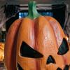Detailed Pumpkin Costume Mask Halloween Mask, Latex Full Head with Realistic Texture, Scary Cosplay Prop for Party Night, Breathable Eye Mouth Holes,