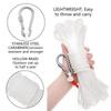 Braided Buoy Pool Life Preservers Ring Rope Boat Anchor Rope Hollow Polypropylene Rope Heaving Line with Spring Hook
